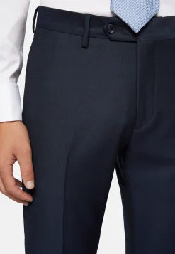 Abito Navy Blu Strutturato In Lana
