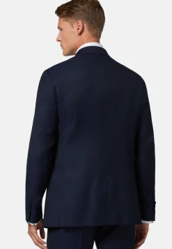 Abito Navy Blu Strutturato In Lana