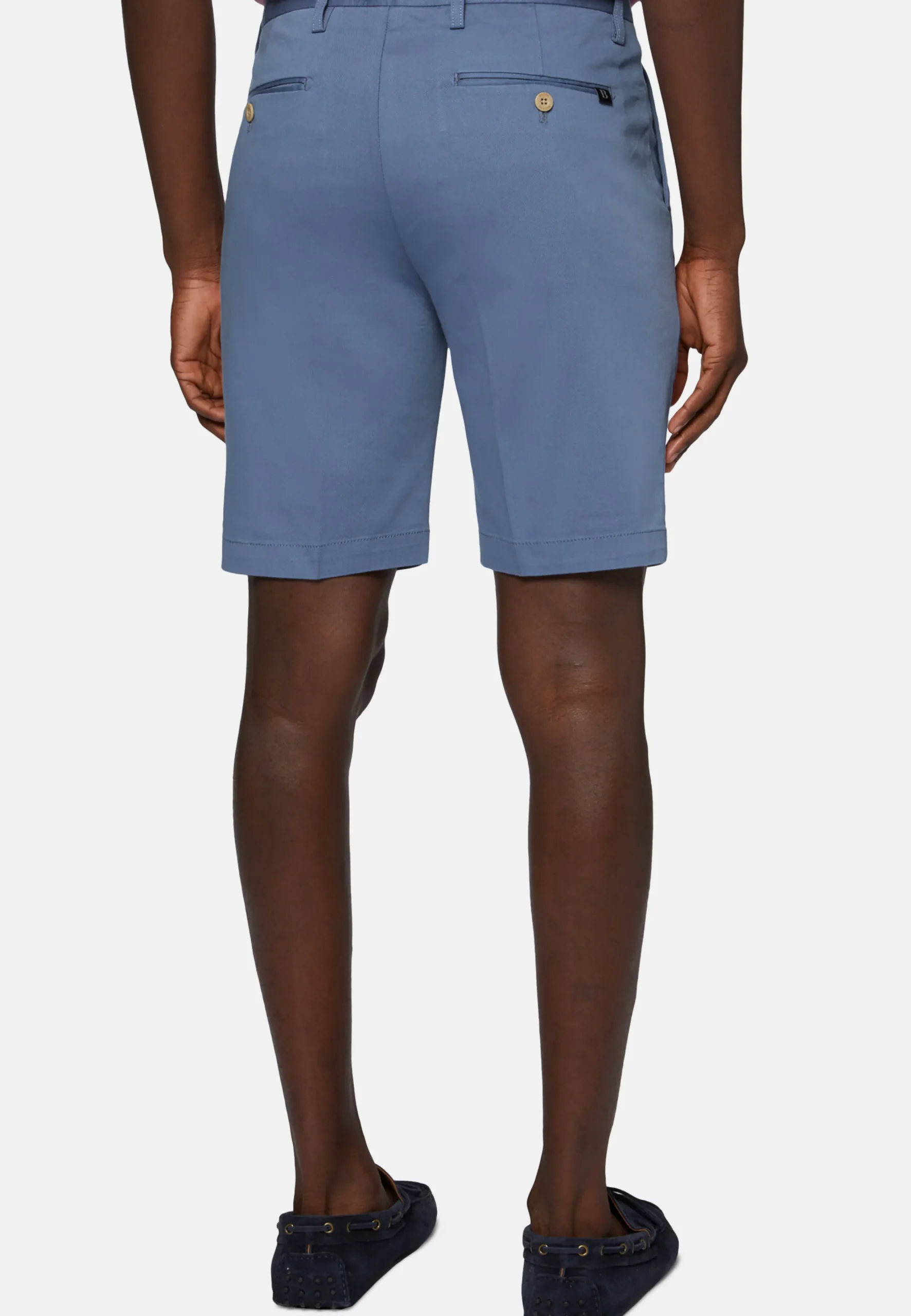 Bermuda In Cotone Tencel Elasticizzato
