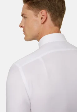 Camicia Azzurra In Cotone Dobby Regular Fit