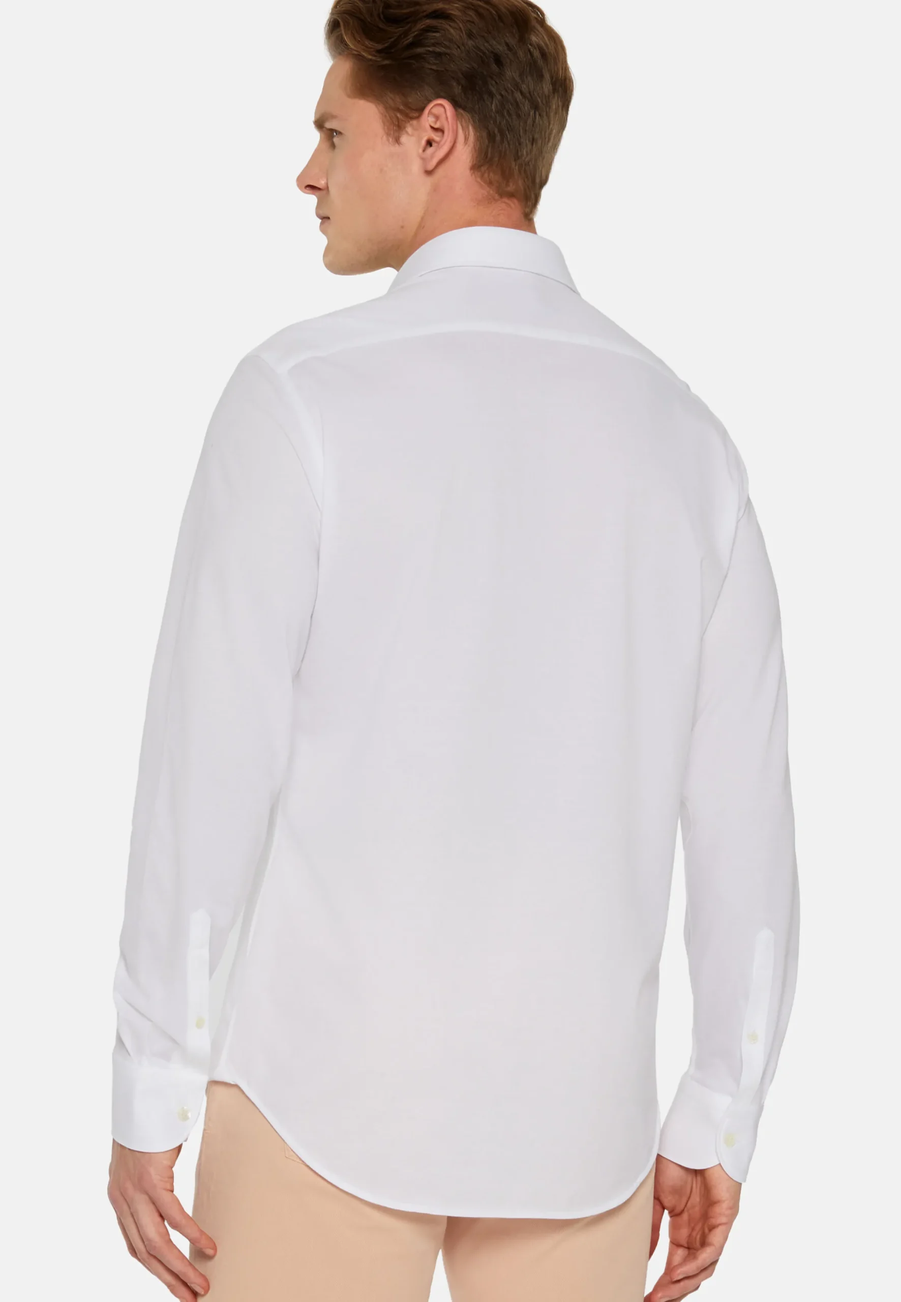 Camicia Nera In Cotone E COOLMAX® Slim Fit