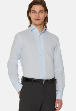 Camicia Rosa In Cotone Dobby Regular Fit