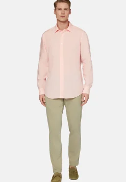 Camicia Sabbia In Tencel Lino Regular Fit