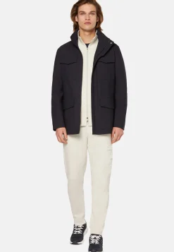 Field Jacket In Lana Tecnica
