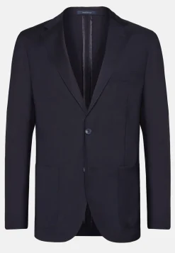 Giacca Blu In Lana B Aria
