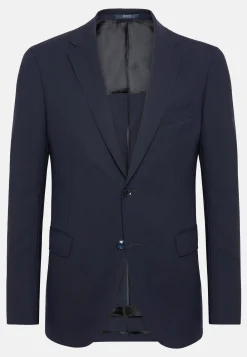 Giacca Blu In Lana Travel