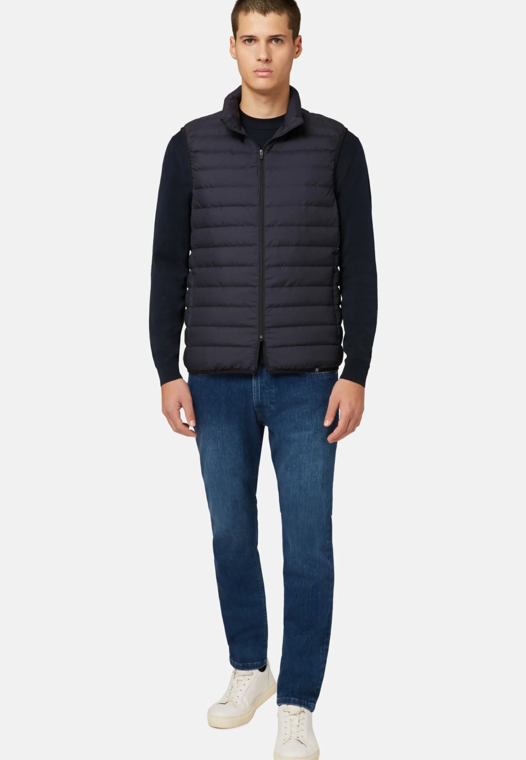 Gilet In Tessuto Riciclato In Piuma D'Oca
