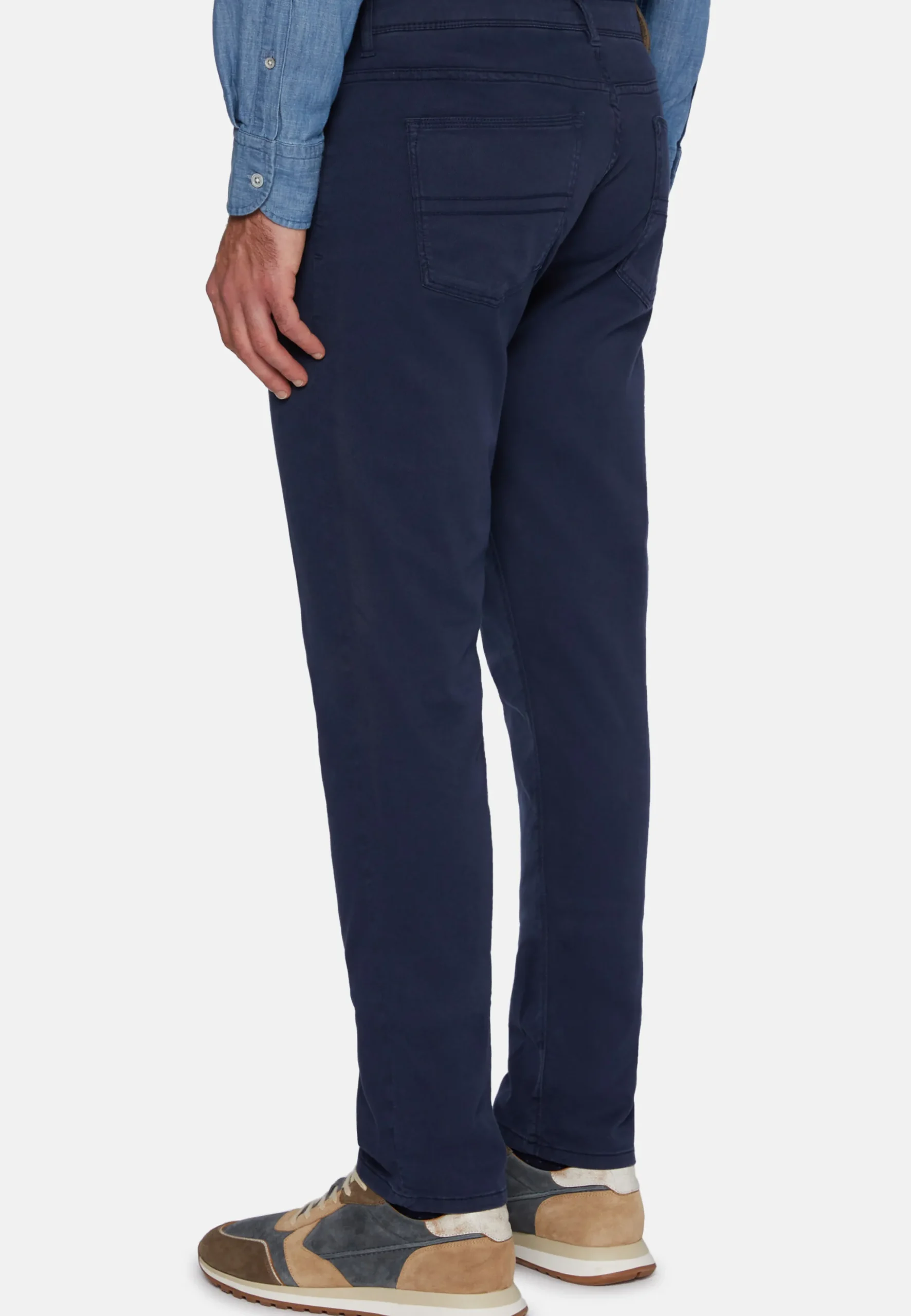 Jeans In Cotone Tencel Elasticizzato