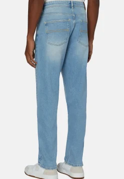 Jeans In Denim Elasticizzato Blu Chiaro