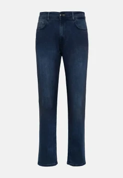 Jeans In Denim Elasticizzato Blu Chiaro