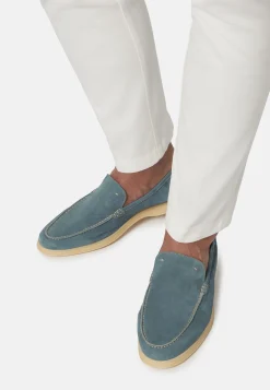 Mocassini In Pelle Scamosciata