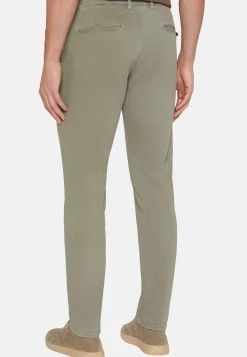 Pantaloni In Cotone Elasticizzato