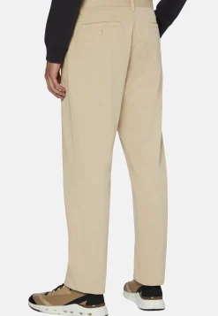 Pantaloni In Cotone Elasticizzato