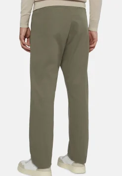 Pantaloni In Cotone Elasticizzato
