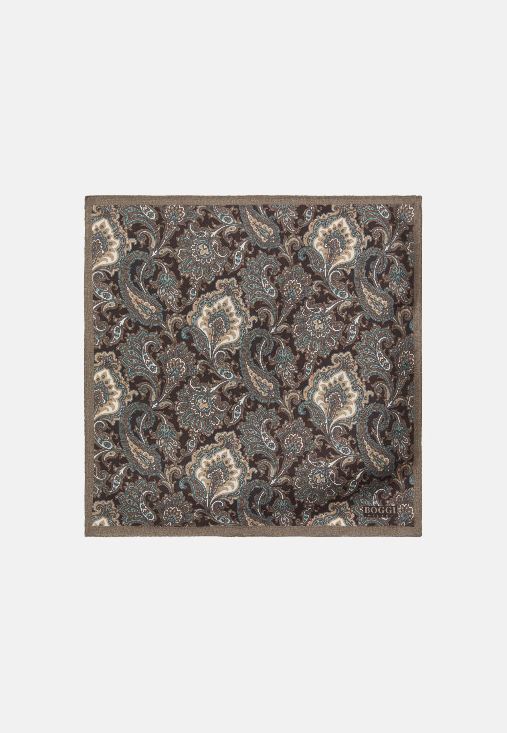 Pochette Motivo Paisley In Seta