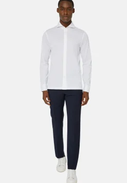 Polo Camicia In Piquè Filo Di Scozia Slim Fit