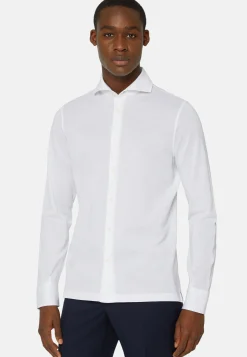 Polo Camicia In Piquè Filo Di Scozia Slim Fit