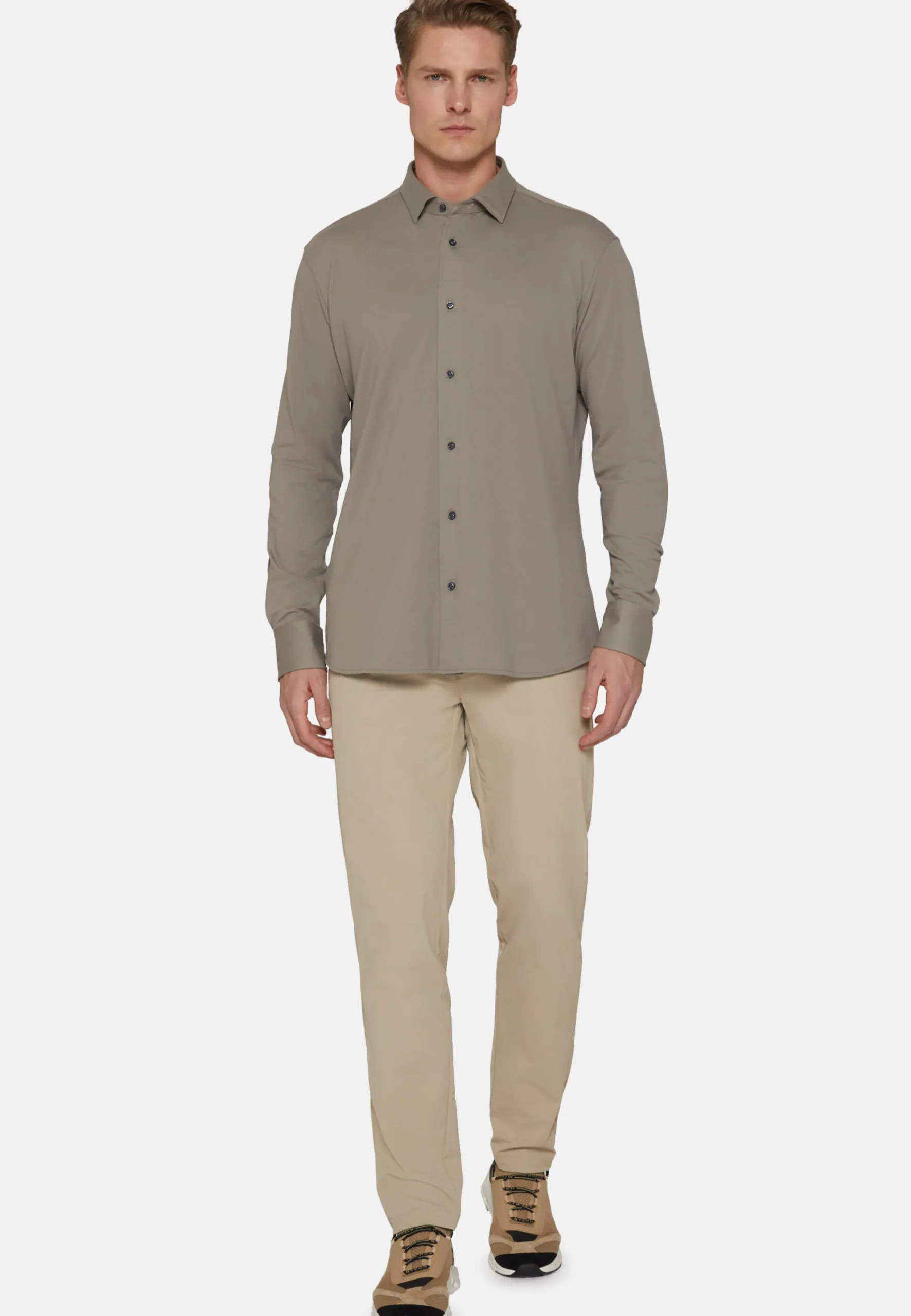 Polo Camicia In Piquè Performante Regular Fit