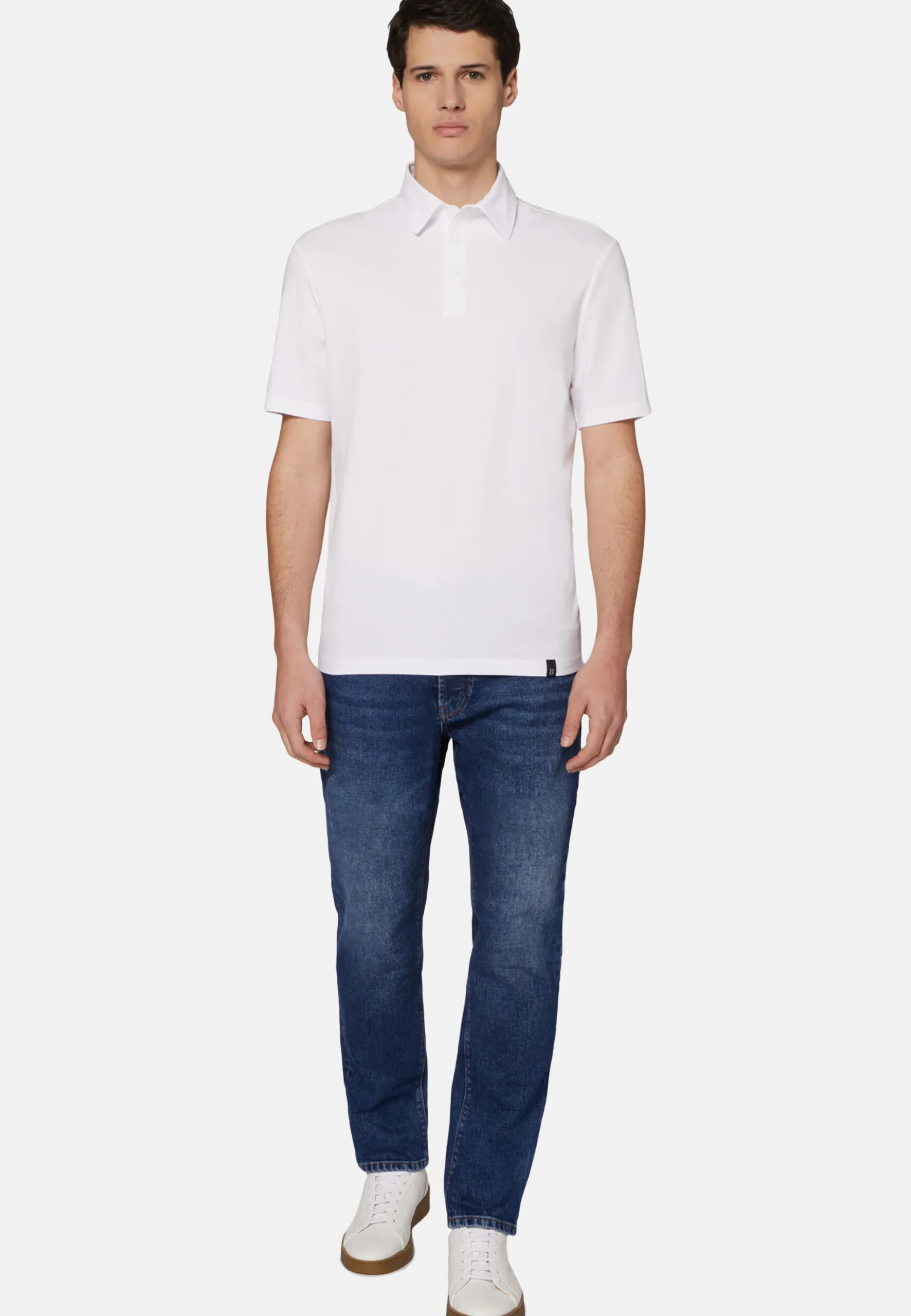 Polo In Cotone Supima Elasticizzato