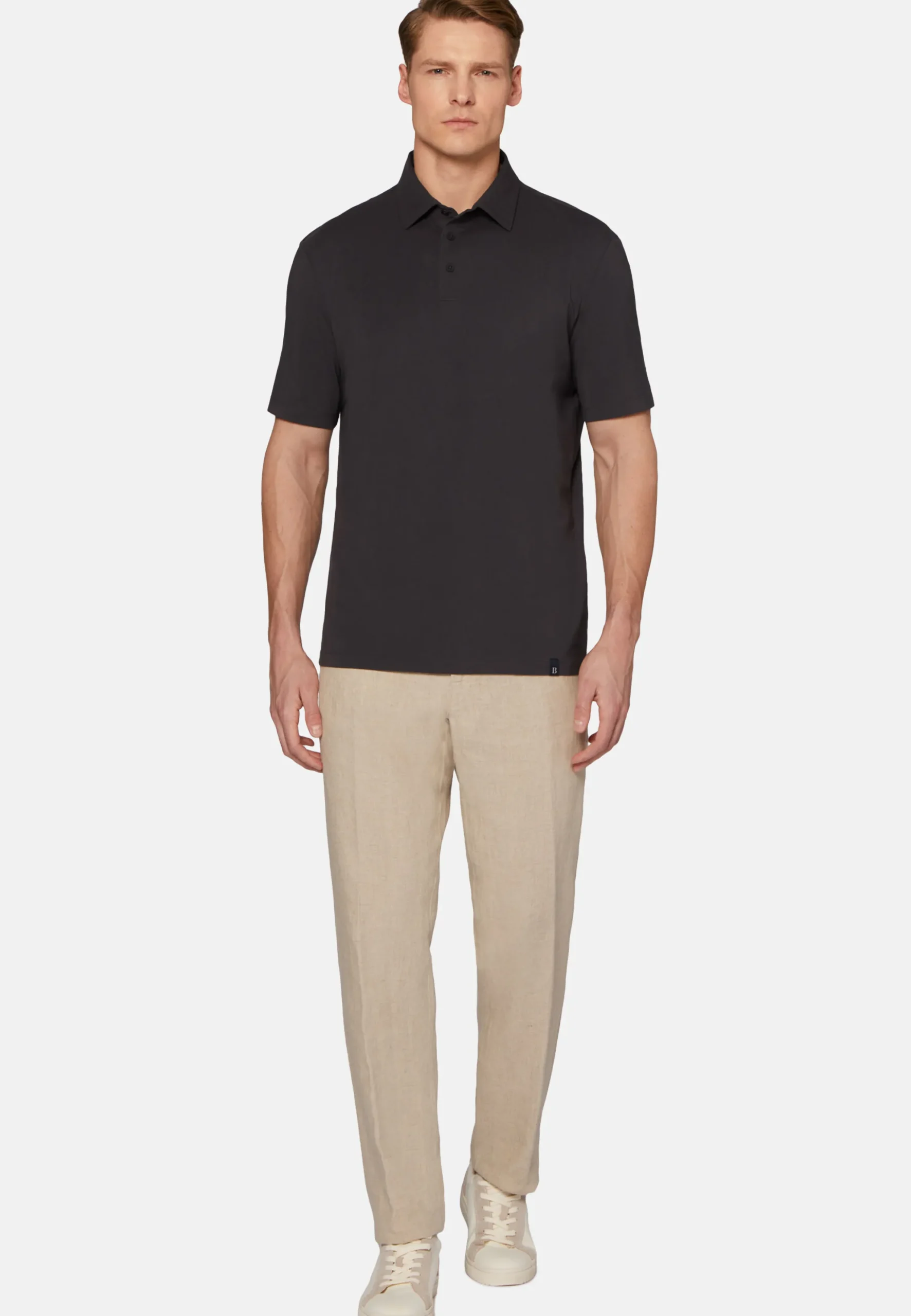 Polo In Cotone Supima Elasticizzato