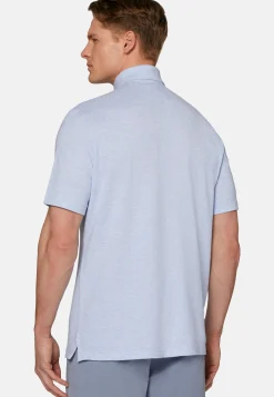 Polo In Piquè Di Cotone Lino