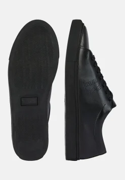 Sneakers Con Logo In Pelle Nere