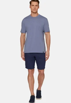 T-Shirt In Cotone Supima Elasticizzato